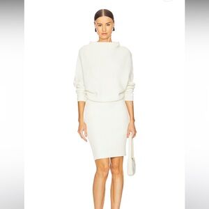 Clede Sweater Dress in Ivory by Brochu Walker